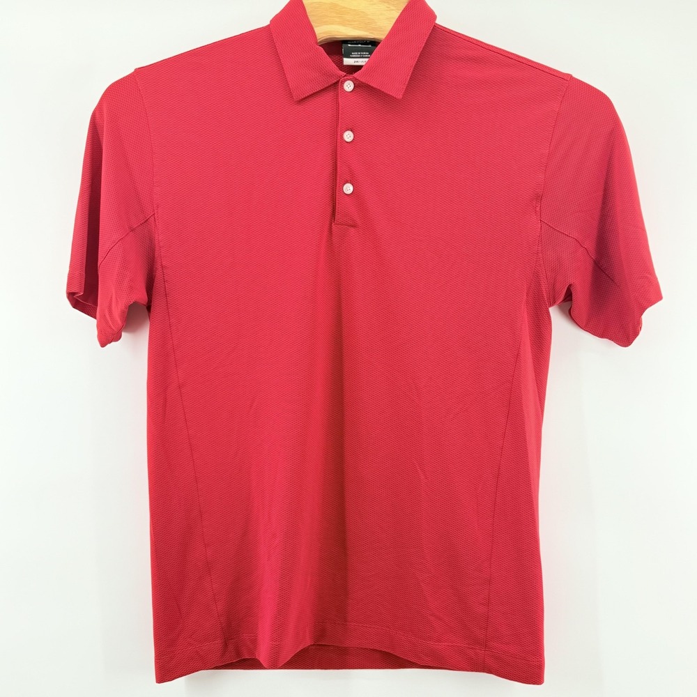 Nike Golf Polo Shirt Mens Medium Dri-Fit Performance Swoosh Athletic 354055-648